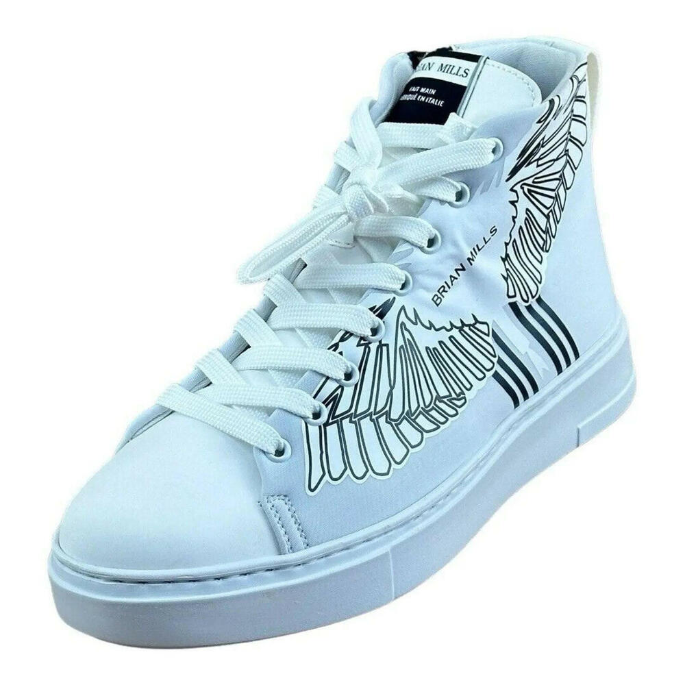 BRIAN MILLS size 8 Fashion Eagle  High top  Sneakers Men